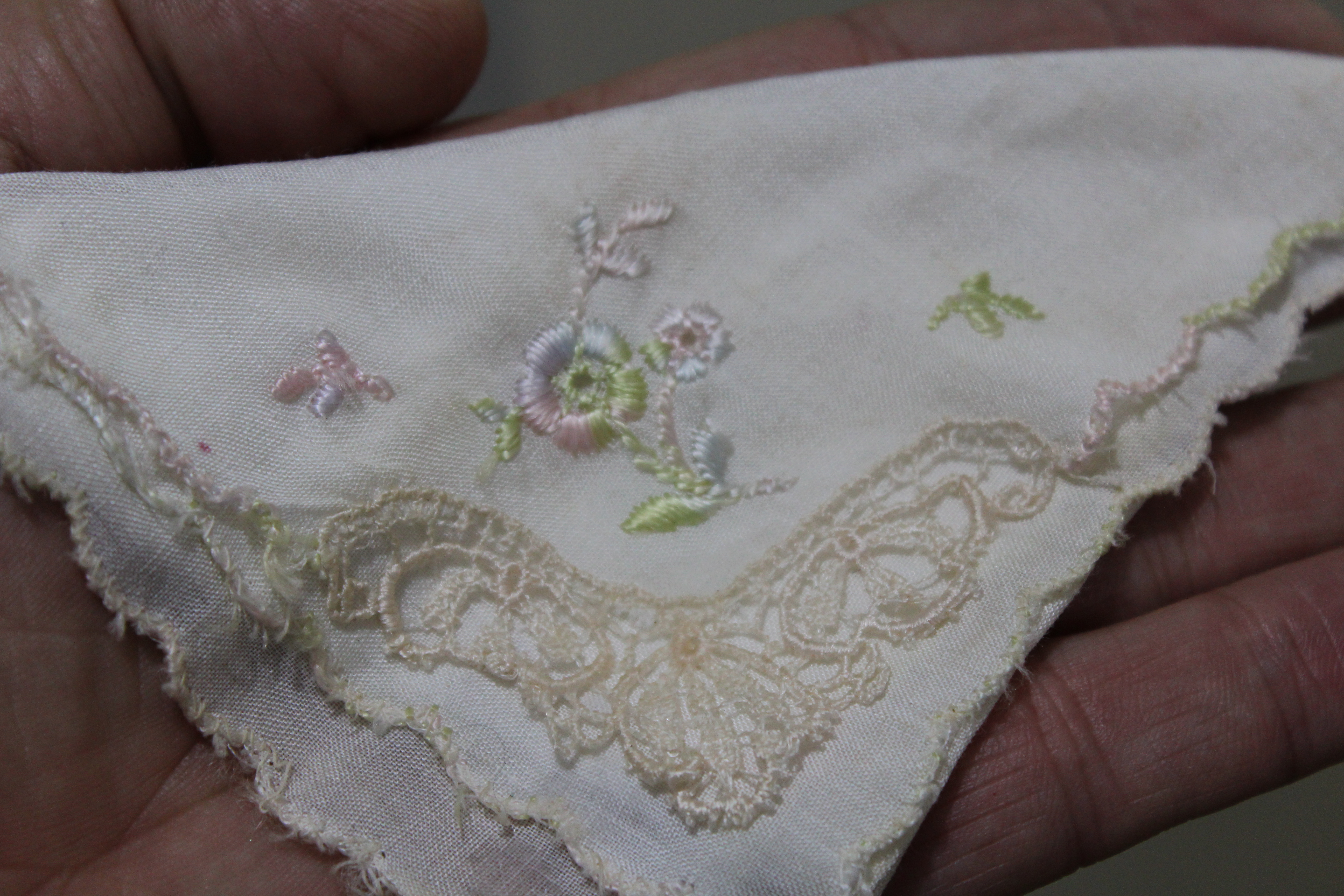 Lizzia's wedding handkerchief. Credit: Malinda van Zyl 