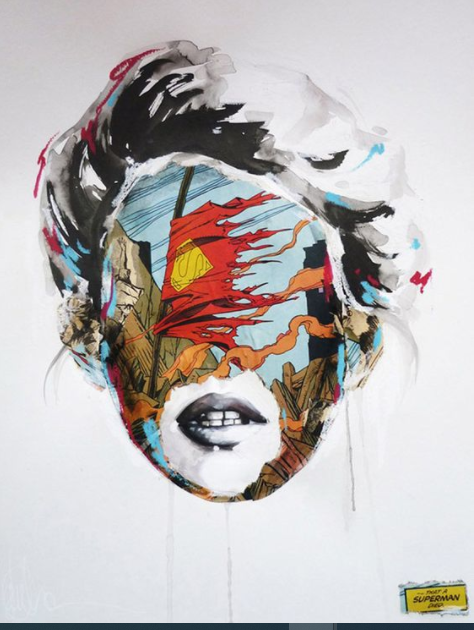 IMAGE: Modern-day pop-art beauty. Source: pinterest.com. Patternbank loves the bold illustrations of Montreal based artist Sandra Chevrier. Her portraits are brought to life by combining familiar iconic comics