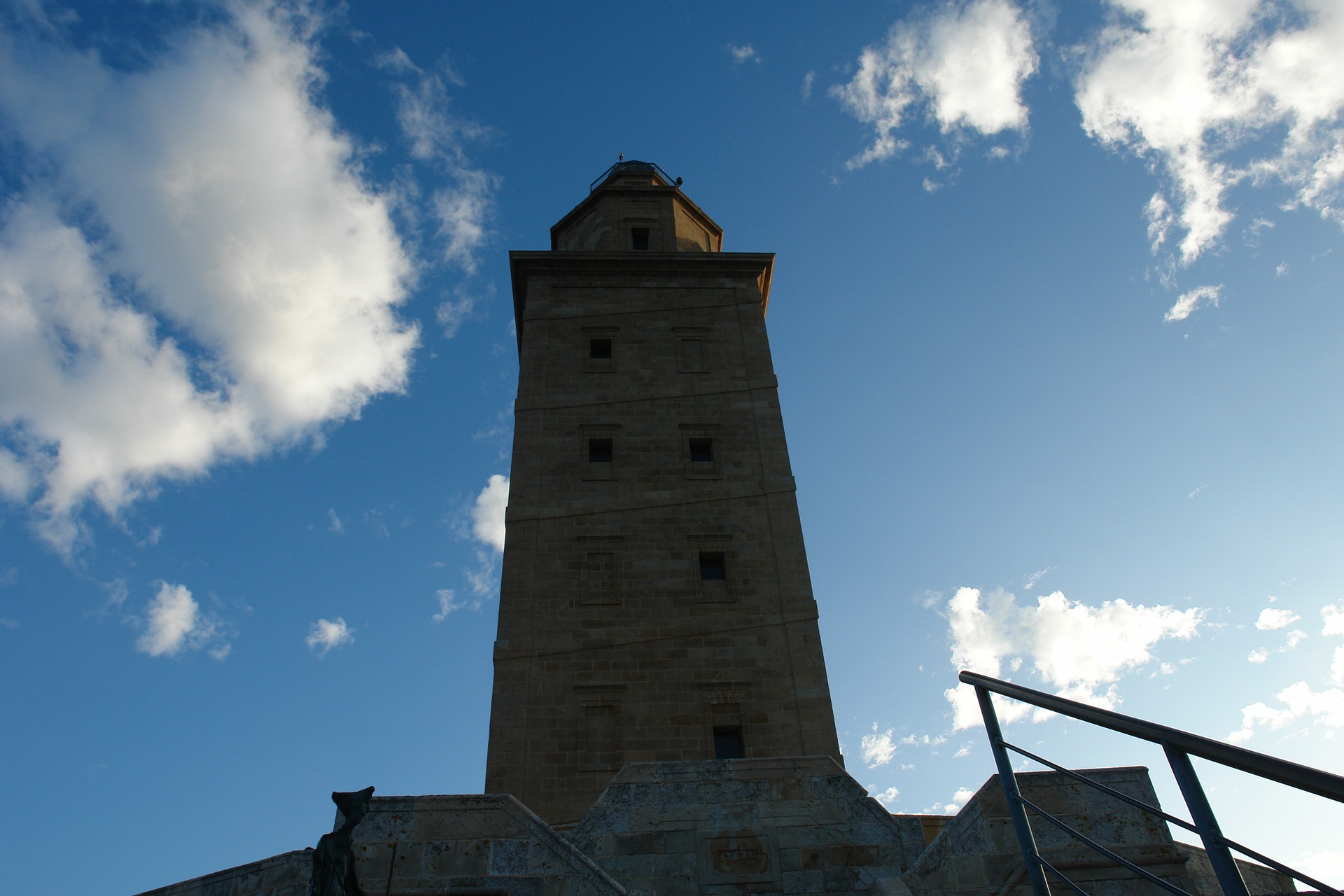 Tower of Hercules, Spain.   Credit above photo: Tower of Herculeshttps://pixabay.com/en/lighthouse-tower-hercules-galicia-253715/   