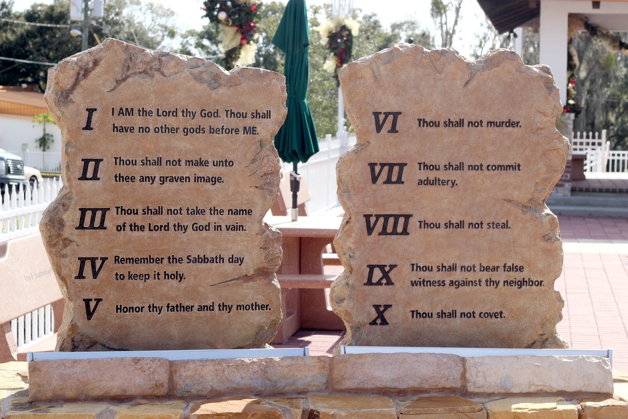 ‘Ten Commandments in Stone’. Credit: Richard Elzey Flickr,com.  https://www.flickr.com/photos/elzey/15520102554